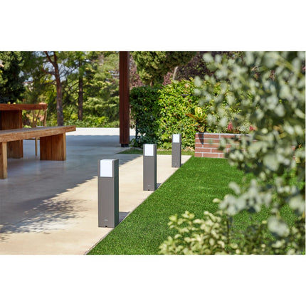GardenLink Gartenlaube Sockel Warmweiß Anthrazit