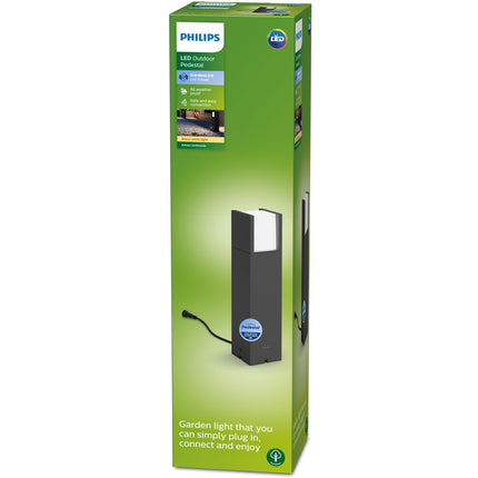GardenLink Gartenlaube Sockel Warmweiß Anthrazit