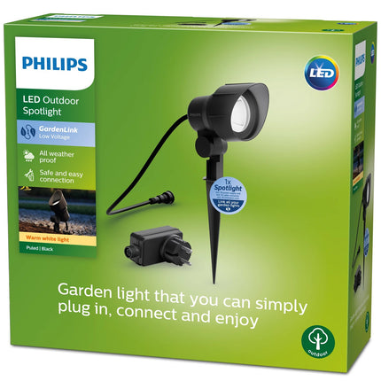 Kit de démarrage GardenLink Spot Blanc chaud 600 lm 1 paquet Noir