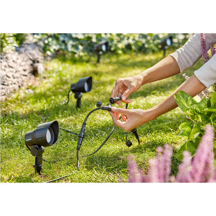 Kit de démarrage GardenLink Spot Blanc chaud 600 lm 1 paquet Noir