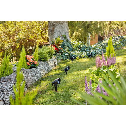 Kit de démarrage GardenLink Spot Blanc chaud 600 lm 1 paquet Noir