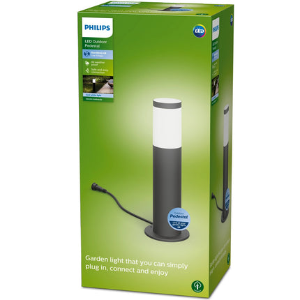 GardenLink Utrecht Sockelleuchte Kaltweiß 660lm Anthrazit