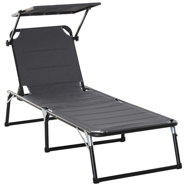 Verstellbarer Gartenstuhl aus Aluminium, ergonomisch und klappbar