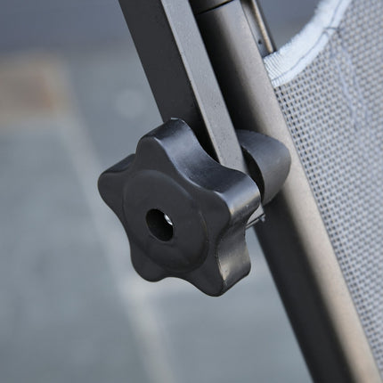 Verstellbarer Gartenstuhl aus Aluminium, ergonomisch und klappbar