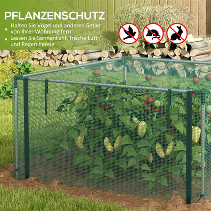 Gartenschutznetz mit Reißverschluss, 1,25x1,25M
