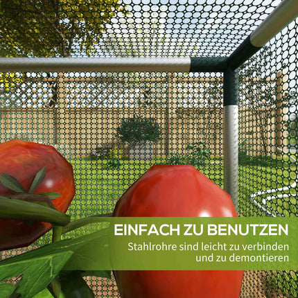Gartenschutznetz mit Reißverschluss, 1,25x1,25M