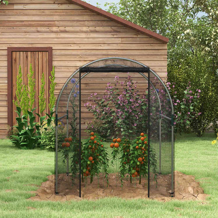 Filet de jardin en acier noir, protection des plantes, tente, porte, protection contre les insectes, 1,2 x 1,5 x 1,5 m