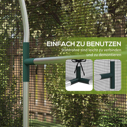 Filet de jardin en acier noir, protection des plantes, tente, porte, protection contre les insectes, 1,2 x 1,5 x 1,5 m