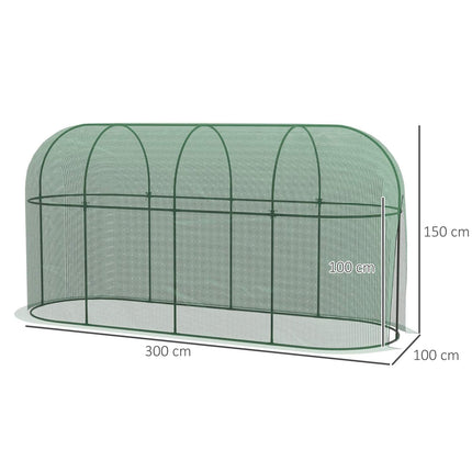 Garden mesh plant tent, insect & wind protection, 3x1M