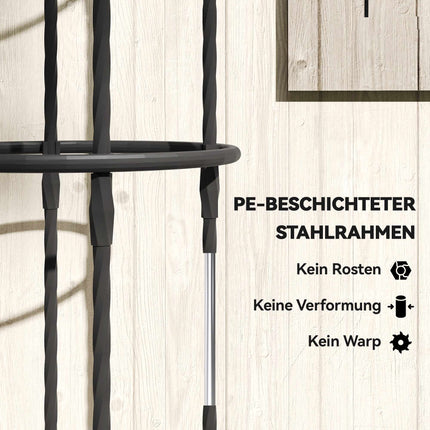 Garten-Obelisk-Rankhilfe-Set, 174 cm Stahl, 2 Stück