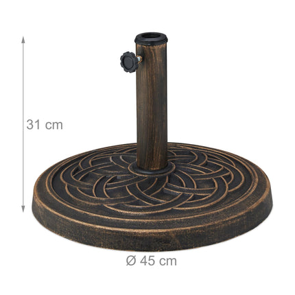 Sonnenschirmständer, für Stangen Ø34-48mm, Hochleistungsfähig