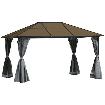 3x3M dunkelgraues Gartenpavillon-Zelt, Aluminiumdach