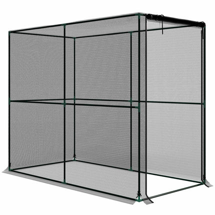Zahradní ochranná klec na rostliny, černá, 200x100x160 cm