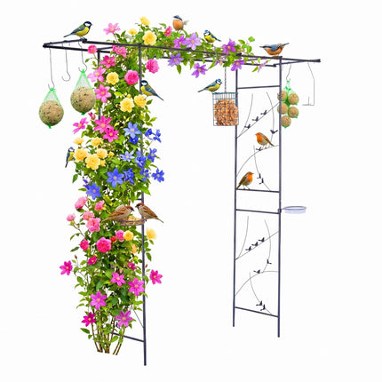 Rosenbogen – Vogelbad- und Futterstationen
