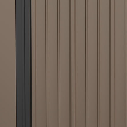 Garden shed 1.34m² Nice roof, galvanized steel Brown