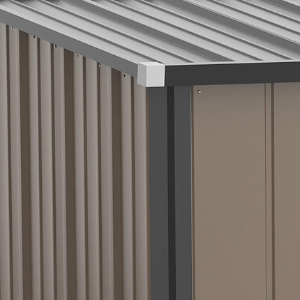 Garden shed 1.34m² Nice roof, galvanized steel Brown
