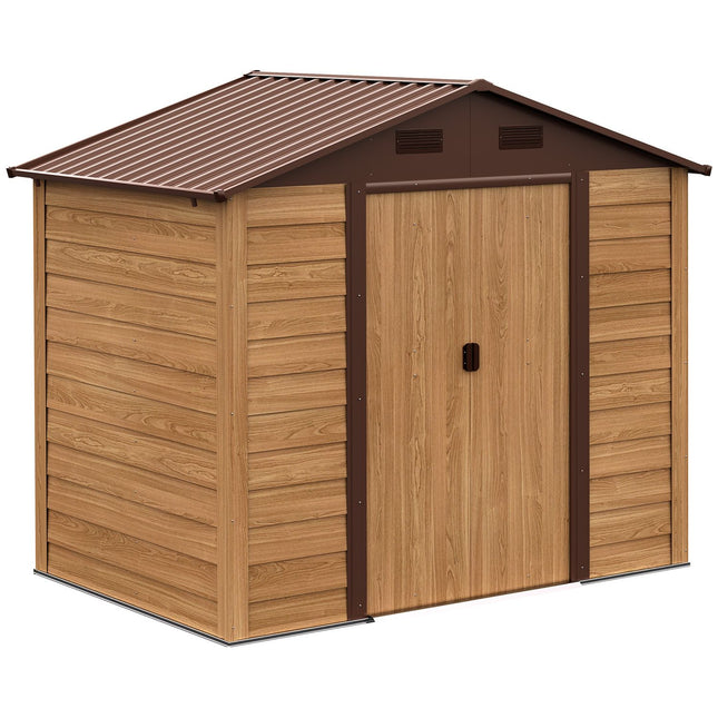 Gartenhaus aus Stahl mit Fenstern, wetterfeste Schiebetüren