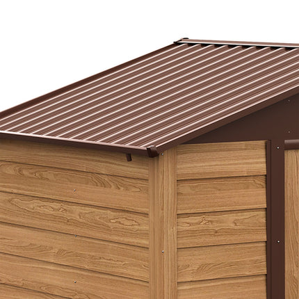 Gartenhaus aus Stahl mit Fenstern, wetterfeste Schiebetüren