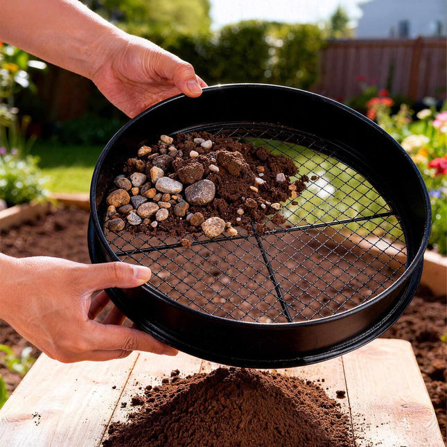 Gartensieb 5-in-1 Set, Edelstahl, Ø 30 cm