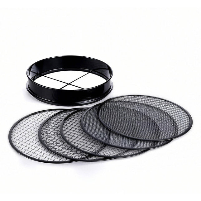Gartensieb 5-in-1 Set, Edelstahl, Ø 30 cm
