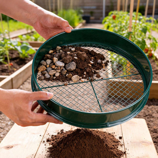 Gartensieb 5-in-1, Edelstahl, Ø 30 cm