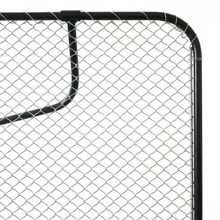 Garden Soil Sieve 100 x 80 cm with Galvanised Mesh, Anthracite, Silver