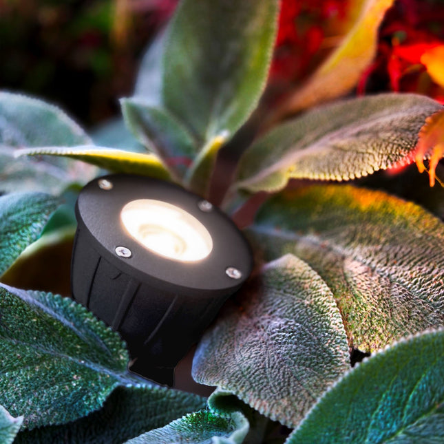 Gartenstrahler, 12V 5W LED, 300 lm, Grau