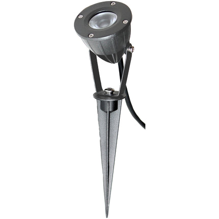 Zahradní reflektor, 12V 5W LED, 300 lm, šedá