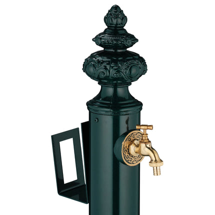 Gartenstehbrunnen, 83 cm – Wasserhahn, Becken, Schlauchhalterung