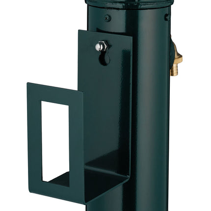 Gartenstehbrunnen, 83 cm – Wasserhahn, Becken, Schlauchhalterung
