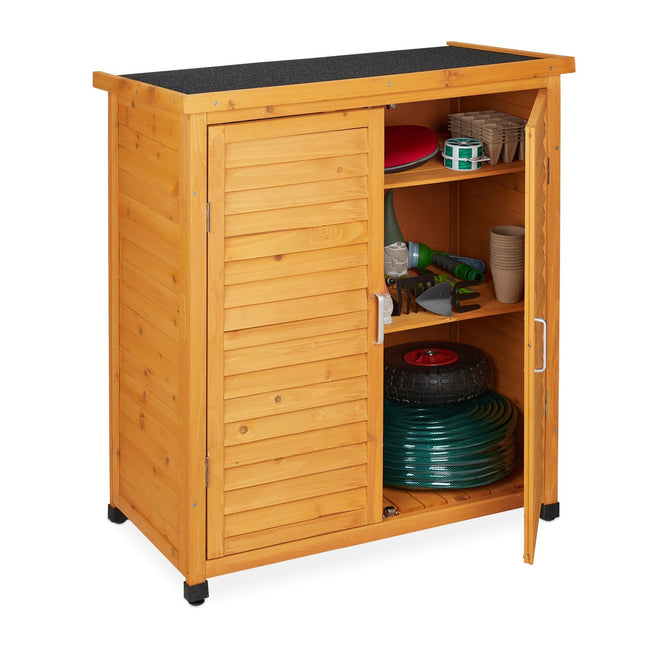 Gartenschrank mit Dachpappe, wetterfest