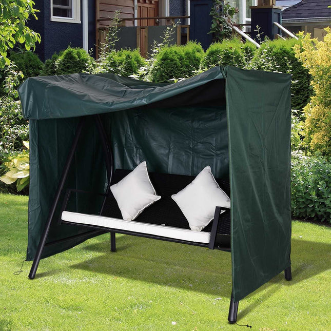 Tuinschommelhoes, Tuinschommelhoes, Hoes, Waterdicht, Zonwering, Oxford, Groen, 177 X 114 X 152 Cm