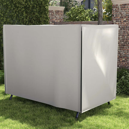 Wasserdichte Gartenschaukel, Sonnenschutz, grau, 205x124x164 cm