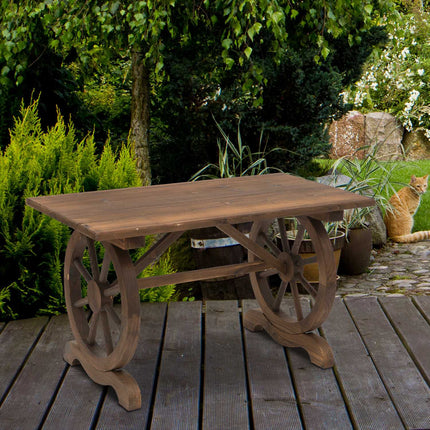 Gartentisch, Massivholz, wetterfest, 113x60x65 cm