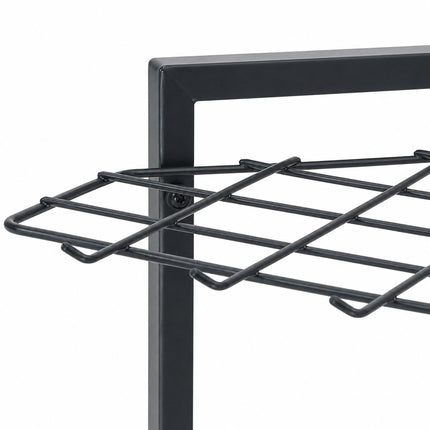 Garden Tool Rack, Steel, Holds 34 Tools, Anthracite