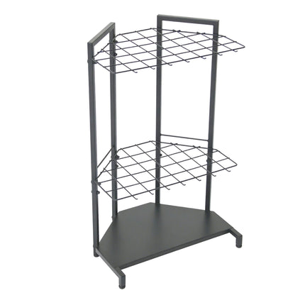Garden Tool Rack, Steel, Holds 34 Tools, Anthracite
