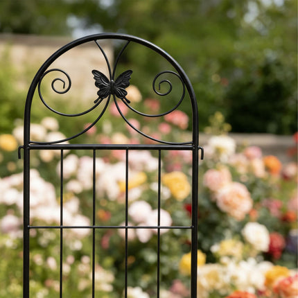 Gartenspalier 4er Set, pulverbeschichtetes Metall Rankgitter