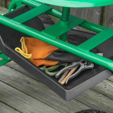 Gartenwagen mit Drehsitz, verstellbar, 150 kg Tragkraft