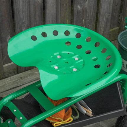 Gartenwagen mit Drehsitz, verstellbar, 150 kg Tragkraft