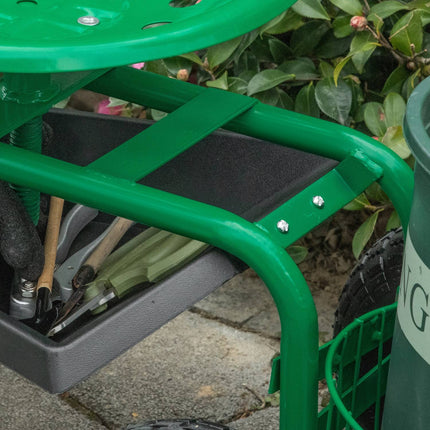 Gartenwagen mit Drehsitz, verstellbar, 150 kg Tragkraft