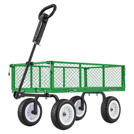 Garden Utility Cart, 900 lb Capacity, 10 in PU Tires