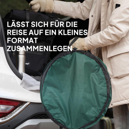 Sac de jardin 2x160L sac de déchets de jardin étanche avec poignées de couvercle à fermeture éclair, sac à feuilles robuste, sacs de jardin autoportants, sacs de déchets de jardin réutilisables pour déchets de jardin coupes vertes Aosom