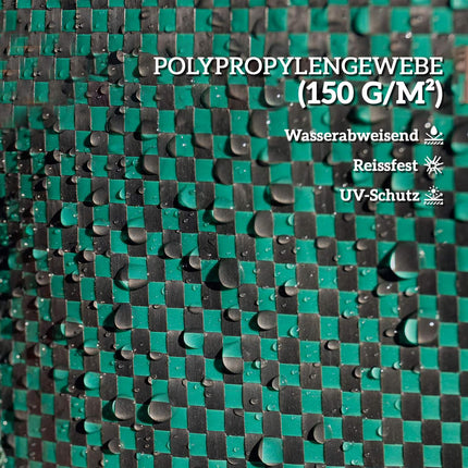 Gartensäcke 3x120L, wasserdicht und wiederverwendbar mit Griffen