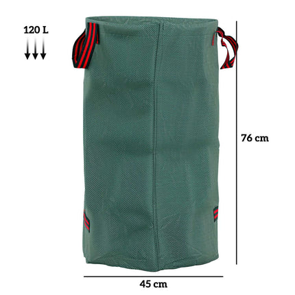 Gartensäcke 3x120L, wasserdicht und wiederverwendbar mit Griffen