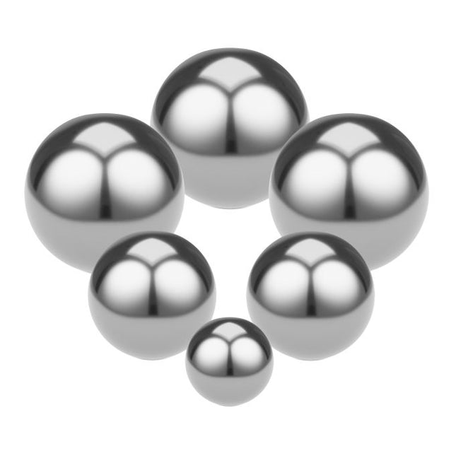 Gartenkugeln aus Edelstahl, 6er-Set
