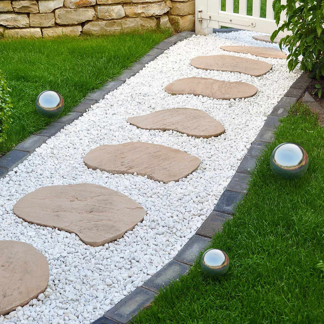 Gartenkugeln aus Edelstahl, 6er-Set