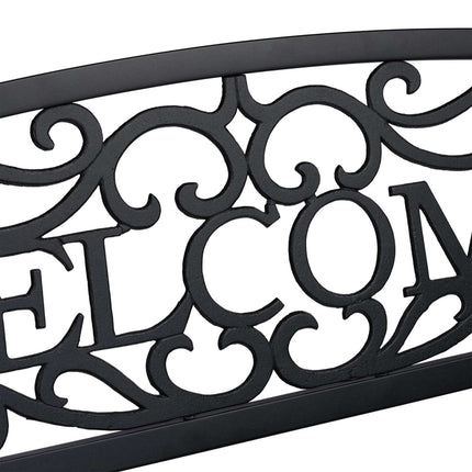 Zahradní kovová lavice Welcome