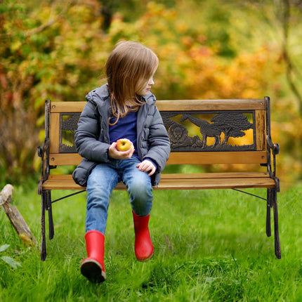 Gartenbank für Kinder mit Tiermotiven