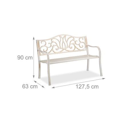 Banc de jardin de style antique