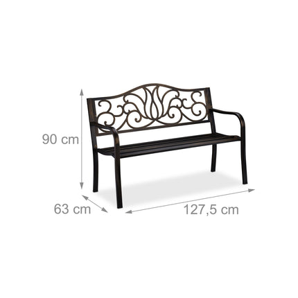 Banc de jardin de style antique